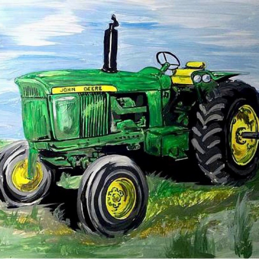 John Deere Tractor Art 8.5 X 11 Inch Photo Print Unframed New